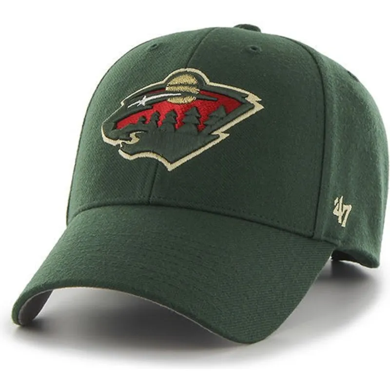 cappellino-curvo-verde-dei-minnesota-wild-nhl-mvp-di-47-brand