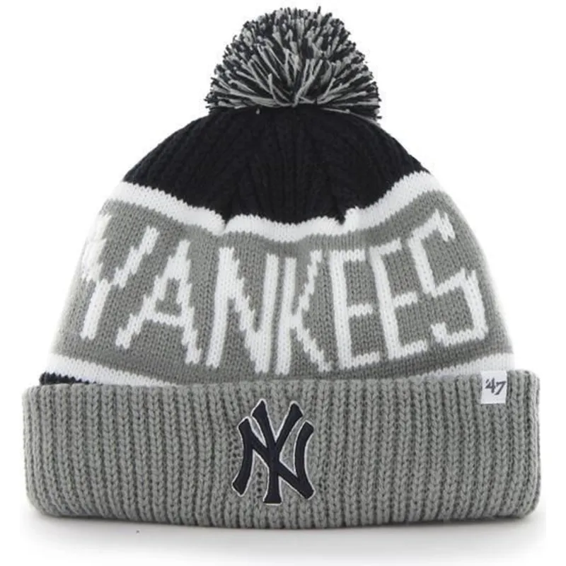 mutsen-pompon-grijs-van-new-york-yankees-mlb-van-47-brand mutsen-pompon-grijs-van-new-york-yankees-mlb-van-47-brand
