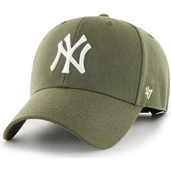 47 Brand Curved Brim New York Yankees MLB MVP Brown Cap
