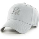 47-brand-curved-brim-grey-logo-new-york-yankees-mlb-clean-up-ultra-basic-grey-cap