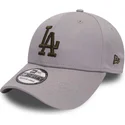 petten-gebogen-grijs-fitted-oro-39thirty-essential-van-los-angeles-dodgers-mlb-van-new-era
