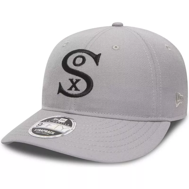new-era-curved-brim-9fifty-low-profile-city-series-chicago-white-sox-mlb-grey-adjustable-cap