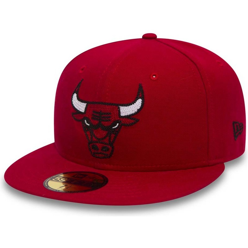 new-era-flat-brim-59fifty-chain-stitch-chicago-bulls-nba-red-fitted-cap