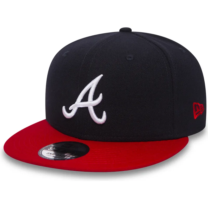 petten-plat-zwart-snapback-9fifty-van-atlanta-braves-mlb-van-new-era