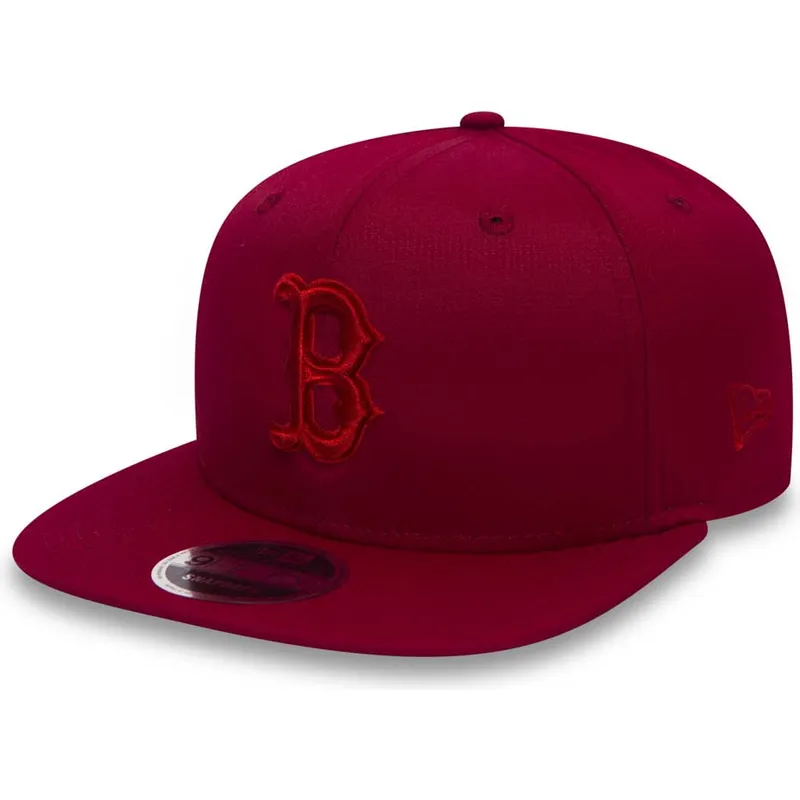 petten-plat-rood-snapback-9fifty-nano-ripstop-van-boston-red-sox-mlb-van-new-era
