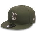 new-era-flat-brim-9fifty-league-essential-detroit-tigers-mlb-green-snapback-cap