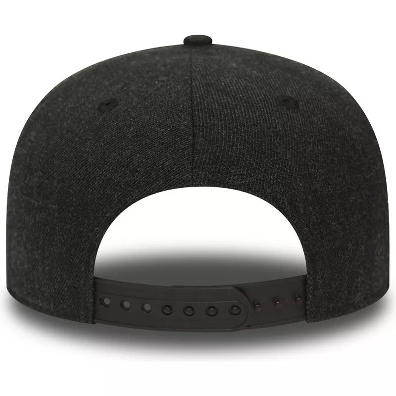 new-era-flat-brim-black-logo-9fifty-seasonal-heather-new-york-yankees-mlb-black-snapback-cap
