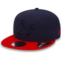 petten-plat-marineblauw-snapback-9fifty-diamond-era-essential-van-oakland-athletics-mlb-van-new-era