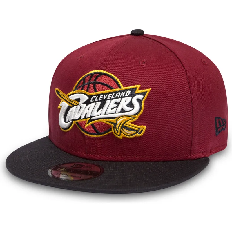 petten-plat-rood-snapback-9fifty-van-cleveland-cavaliers-nba-van-new-era