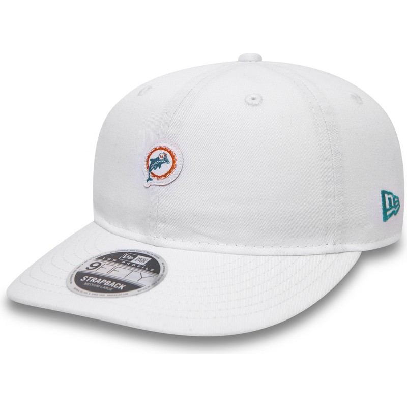 new-era-flat-brim-9fifty-low-profile-unstructured-miami-dolphins-nfl-white-snapback-cap
