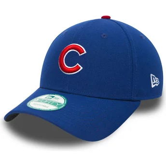 Cappellino visiera curva blu regolabile 9FORTY The League di Chicago Cubs MLB di New Era