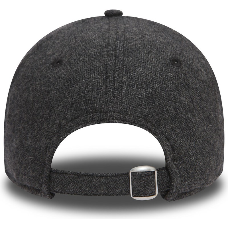 new-era-curved-brim-9forty-herringbone-detroit-tigers-mlb-black-adjustable-cap