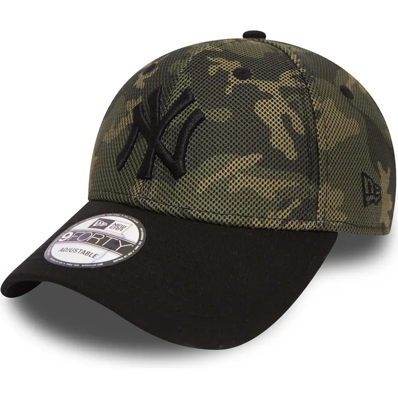 petten-gebogen-camouflage-verstelbaar-9forty-mesh-overlay-van-new-york-yankees-mlb-van-new-era