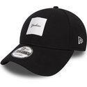 new-era-curved-brim-9forty-satin-patch-new-york-yankees-mlb-black-adjustable-cap