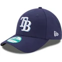 cappellino-visiera-curva-blu-marino-regolabile-9forty-the-league-di-tampa-bay-rays-mlb-di-new-era