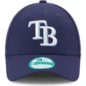 cappellino-visiera-curva-blu-marino-regolabile-9forty-the-league-di-tampa-bay-rays-mlb-di-new-era