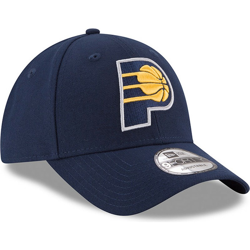new-era-curved-brim-9forty-the-league-indiana-pacers-nba-blue-adjustable-cap