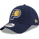 cappellino-visiera-curva-blu-marino-regolabile-9forty-the-league-di-indiana-pacers-nba-di-new-era