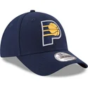 cappellino-visiera-curva-blu-marino-regolabile-9forty-the-league-di-indiana-pacers-nba-di-new-era