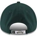 casquette-courbee-verte-ajustable-9forty-the-league-milwaukee-bucks-nba-new-era