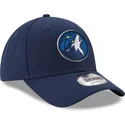 petten-gebogen-marineblauw-verstelbare-band-9forty-the-league-van-minnesota-timberwolves-nba-van-new-era