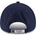 cappellino-visiera-curva-blu-marino-regolabile-9forty-the-league-di-new-orleans-pelicans-nba-di-new-era