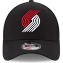 casquette-courbee-noire-ajustable-9forty-the-league-portland-trail-blazers-nba-new-era