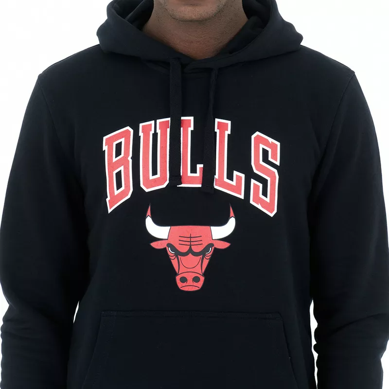 Síguenos tragedia batalla Sudadera con capucha negra Pullover Hoody de Chicago Bulls NBA de New Era:  Caphunters.com