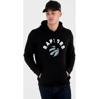 Sudadera con capucha negra Pullover Hoody de Toronto Raptors NBA de New Era