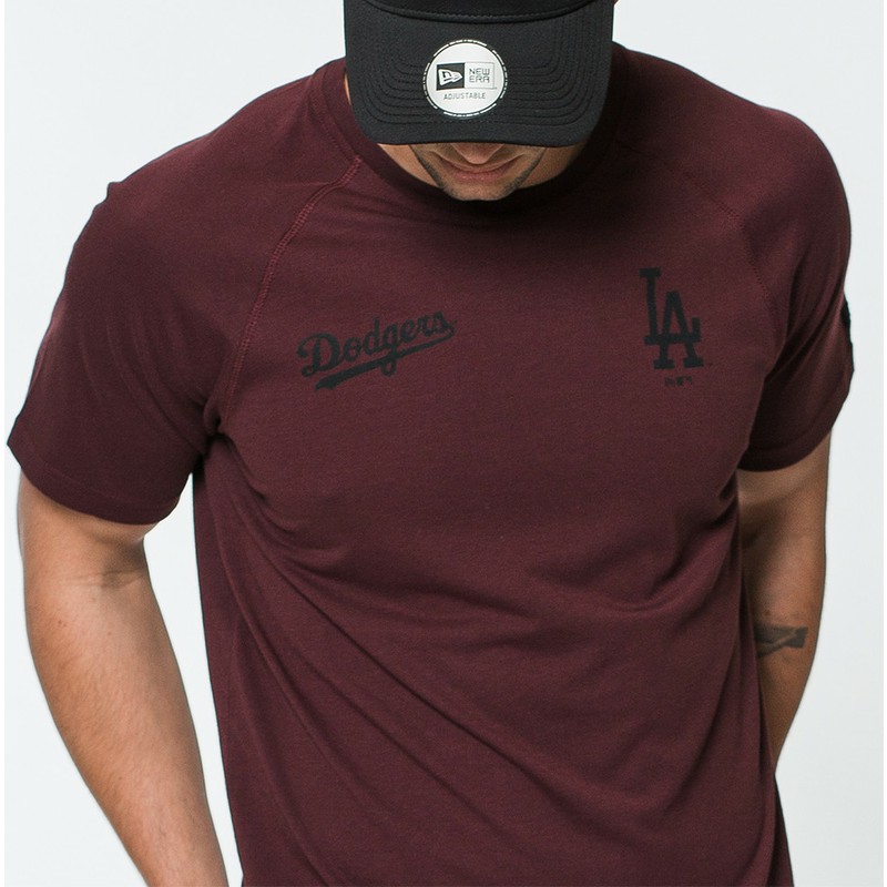 new-era-tech-series-los-angeles-dodgers-mlb-maroon-t-shirt