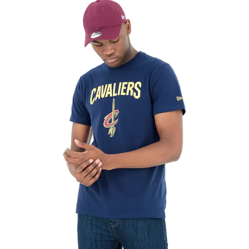 t-shirt-korte-mouw-blauw-van-cleveland-cavaliers-nba-van-new-era