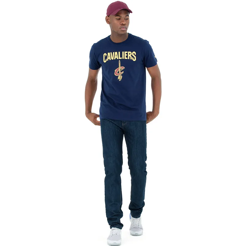 t-shirt-korte-mouw-blauw-van-cleveland-cavaliers-nba-van-new-era