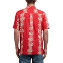camisa-manga-corta-roja-palm-glitch-true-red-de-volcom