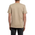 camiseta-manga-corta-marron-crisp-sand-brown-de-volcom