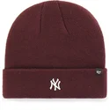 berretto-bordeaux-di-new-york-yankees-mlb-cuff-knit-centerfield-di-47-brand