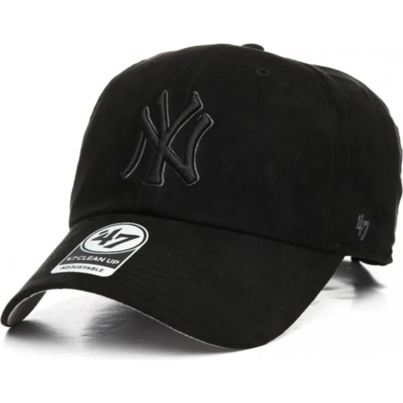 petten-gebogen-zwart-verstelbaar-van-new-york-yankees-mlb-van-47-brand