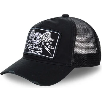 Petten gebogen zwart snapback TRUCK07 van Von Dutch
