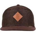 djinns-flat-brim-suelin-dark-brown-snapback-cap