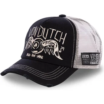 Petten gebogen zwart snapback CREW4 van Von Dutch