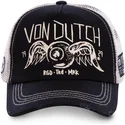 casquette-trucker-noire-crew4-von-dutch