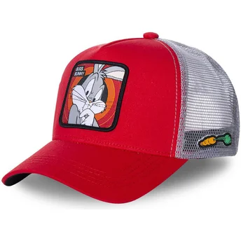 Gorra trucker rossa Bugs Bunny BUG1 Looney Tunes di Capslab