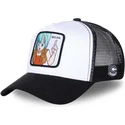 casquette-trucker-blanche-et-noire-bulma-bul3-dragon-ball-capslab