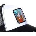 casquette-trucker-blanche-et-noire-bulma-bul3-dragon-ball-capslab