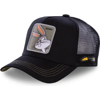 Cappellino trucker nero Bugs Bunny BUN1 Looney Tunes di Capslab