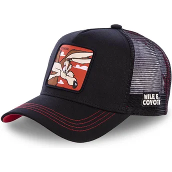 cappellino-trucker-nero-willy-il-coyote-coy1-looney-tunes-di-capslab