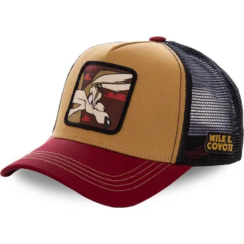 Petten gebogen bruin snapback COY2 Coyote Looney Tunes van Capslab
