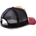 capslab-looney-tunes-coyote-coy2-braune-schwarze-und-rote-trucker-kappe