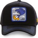 capslab-road-runner-roa1-looney-tunes-black-trucker-hat