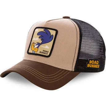 Cappellino trucker marrone Beep Beep ROA2 Looney Tunes di Capslab