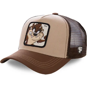 Cappellino trucker marrone Diavolo di Tasmania TAZ2 Looney Tunes di Capslab